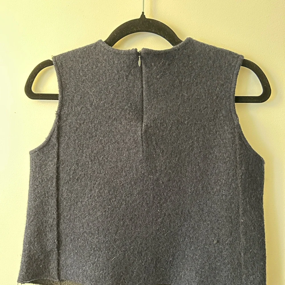 COS Indigo Wool Sleeveless Cropped Top - Picture 9 of 9